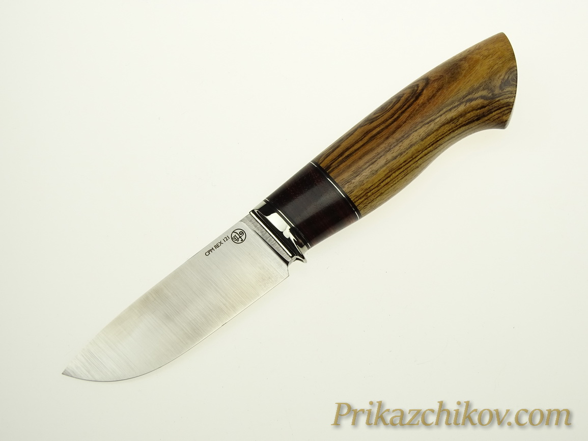 Нож с клинком из стали CPM REX 121 N41(рукоять- бокоте, кокоболо)
