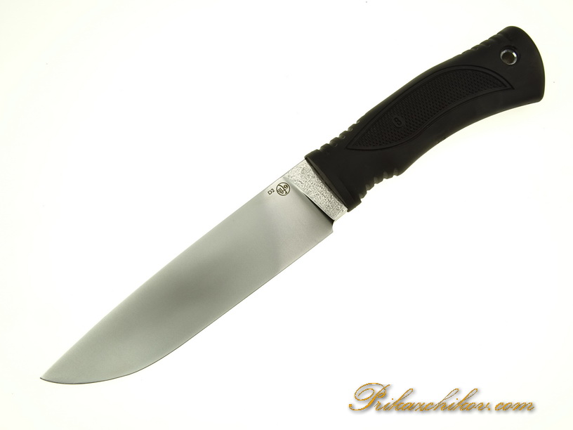 Нож с рукоятью из эластрона N 40