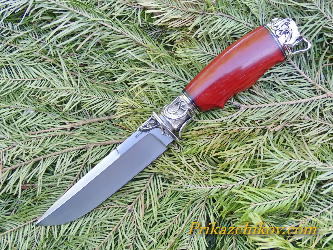 Нож из порошковой стали Elmax N5(рукоять из железного дерева , ironwood)