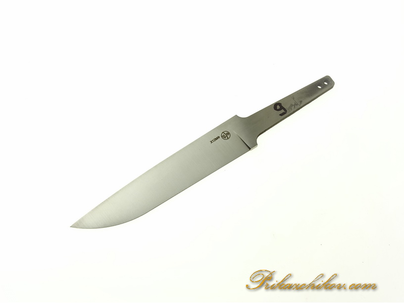 Клинок для ножа из стали х12мф с выпуклыми спусками «Convex Grind» N 9