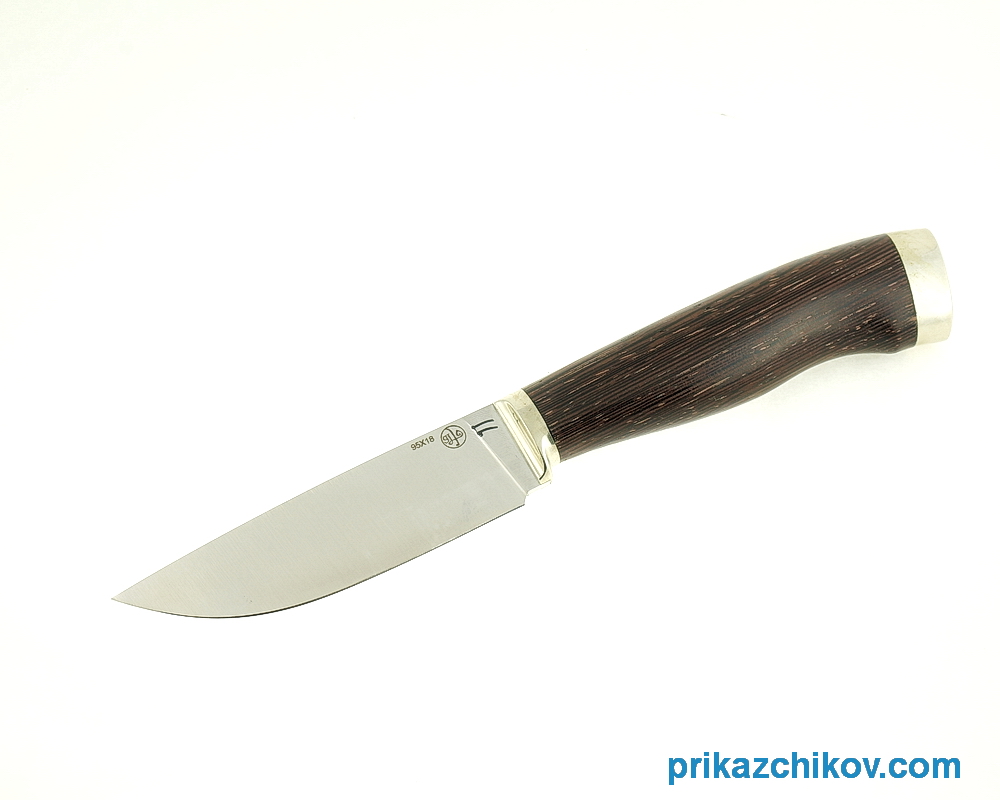 Нож Практичный из кованой стали 95Х18 (рукоять венге, литье мельхиор) N4