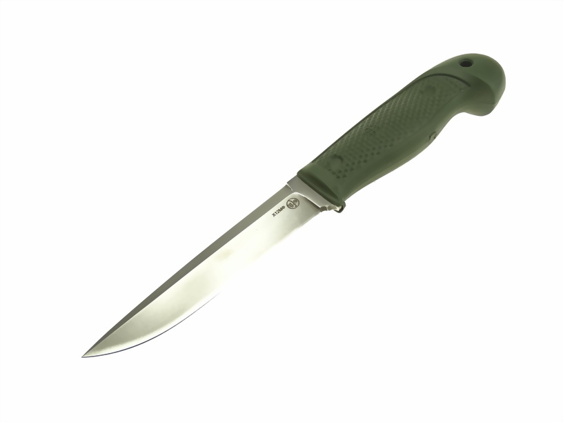 Нож с рукоятью из эластрона N 2