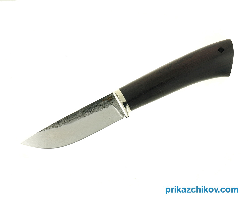 Нож Разделочный из кованой стали ХВ5 (рукоять граб, литье мельхиор) N1