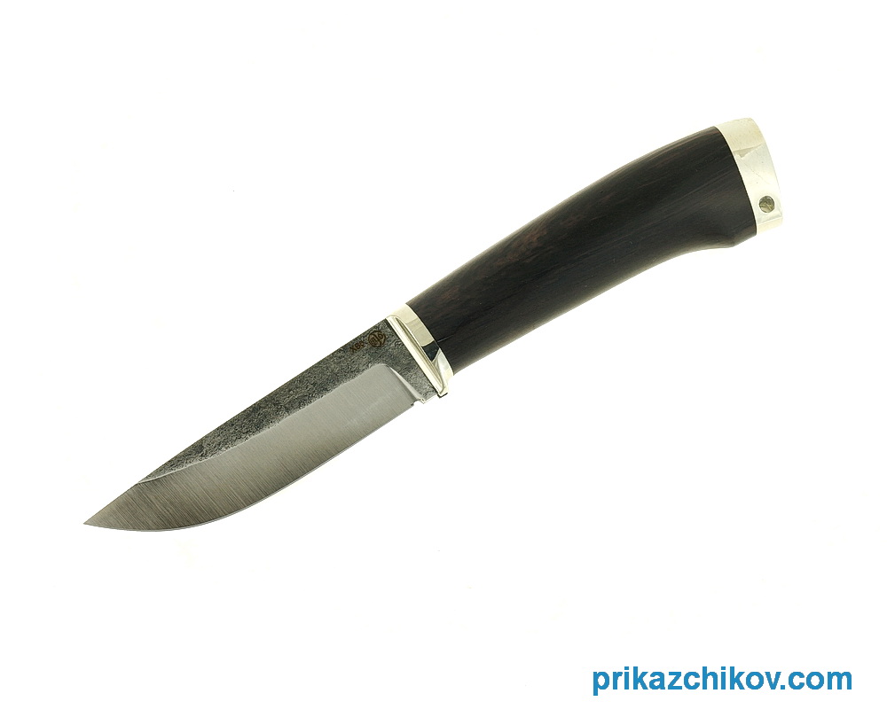 Нож Разделочный из кованой стали ХВ5 (рукоять граб, литье мельхиор) N22