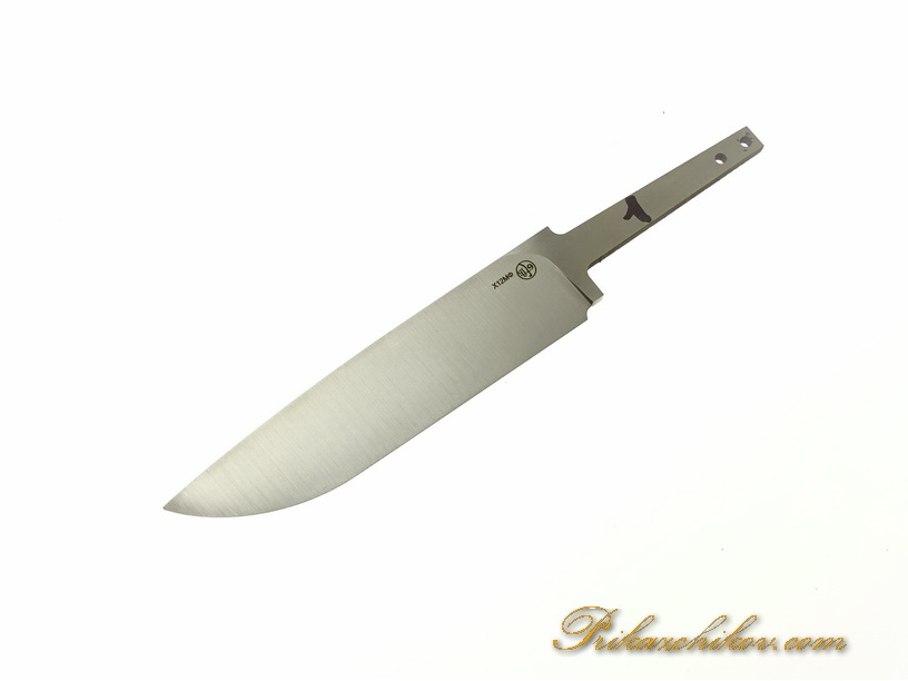 Клинок для ножа из стали х12мф с выпуклыми спусками “Convex Grind” N 1