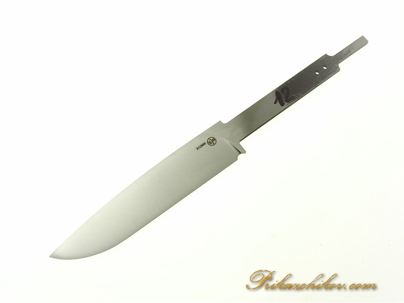 Клинок для ножа из стали х12мф с выпуклыми спусками “Convex Grind” N 12