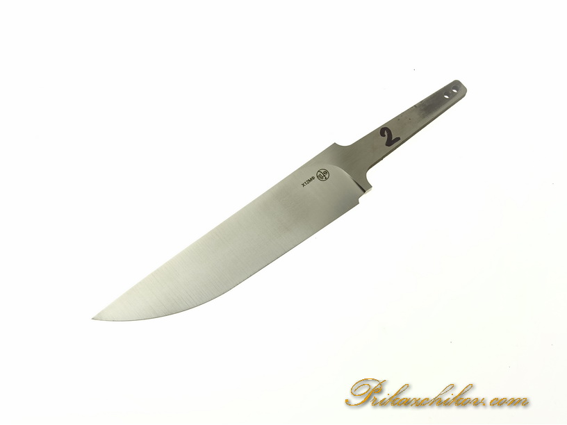 Клинок для ножа из стали х12мф с выпуклыми спусками “Convex Grind” N 2